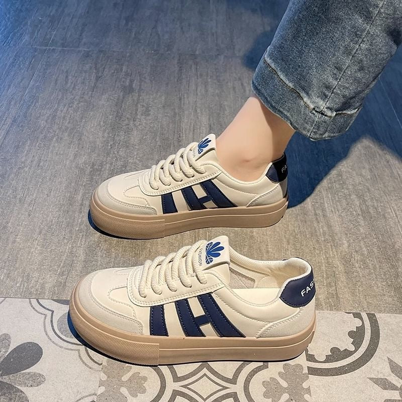 Damen Modische Plateau Sneakers mit klassischem Design und komfortabler Sohle R&B