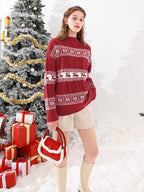 Damen Pullover mit festlichem Weihnachtsdesign R&B