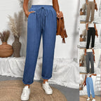 Damen Loungehose mit elastischem Bund und modischen Details R&B