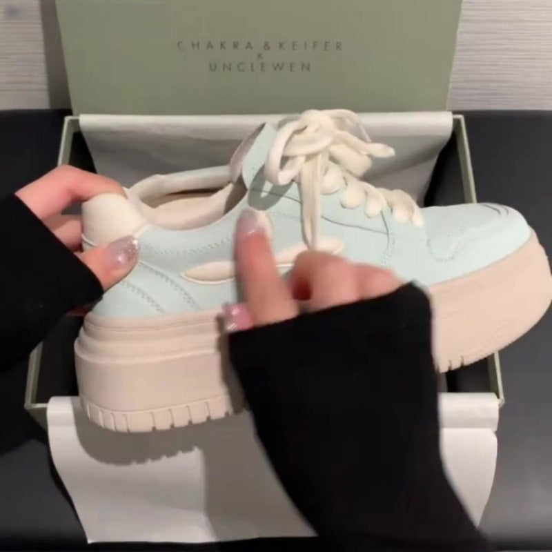 Damen Sneakers mit dicker Plateausohle und atmungsaktivem Obermaterial R&B