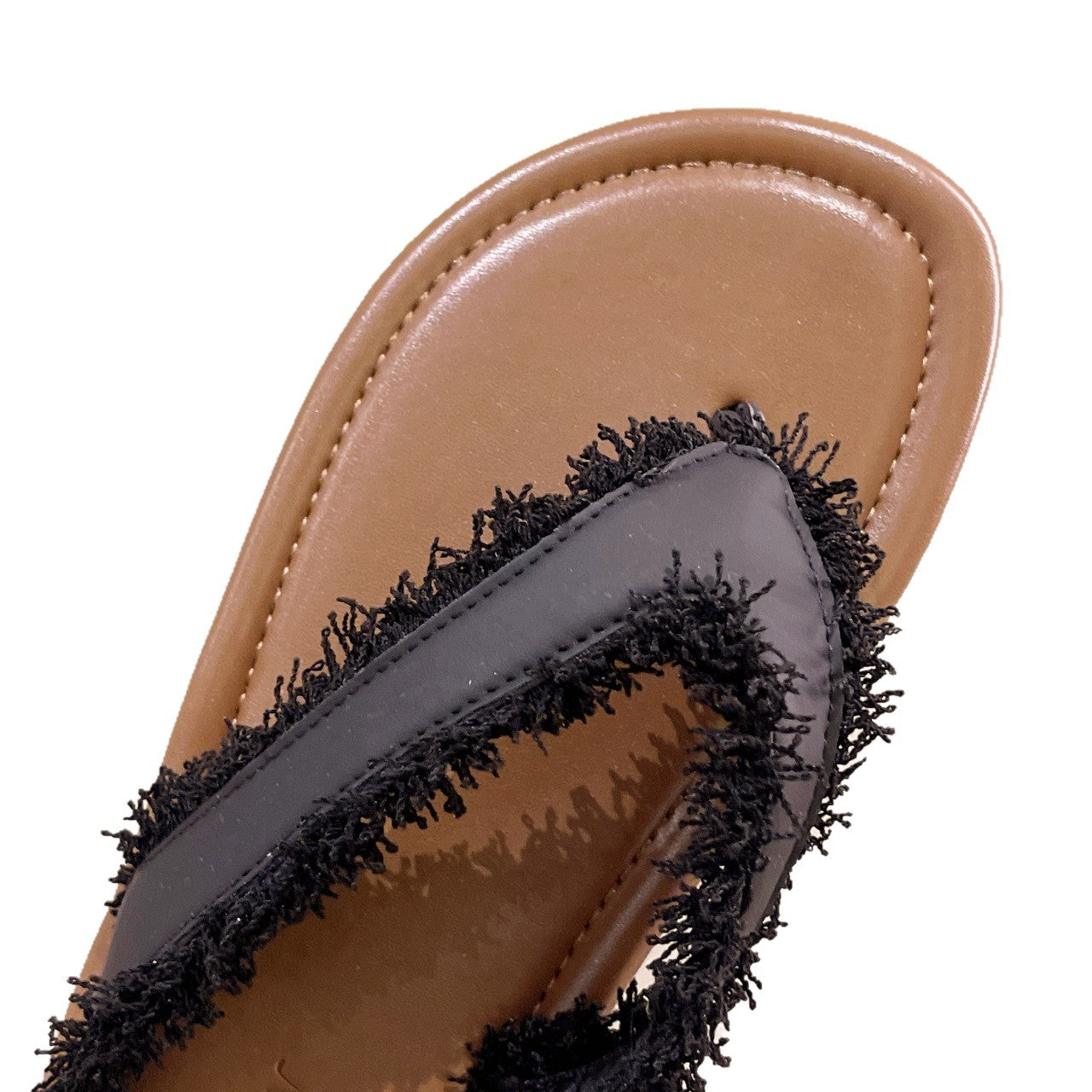 Damen Flip-Flops mit modischem Fransen-Design und komfortabler Sohle EB