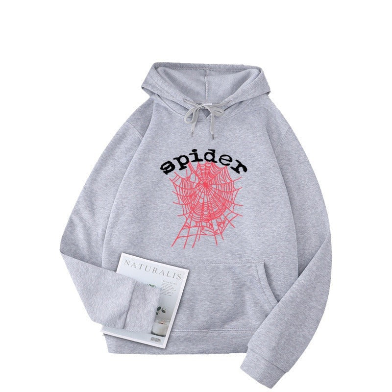 Damen Kapuzensweater mit kreativem Spinnenmotiv
