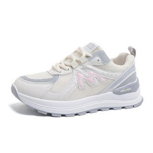 Damen sportive Sneakers mit atmungsaktivem Obermaterial und dämpfender Sohle R&B