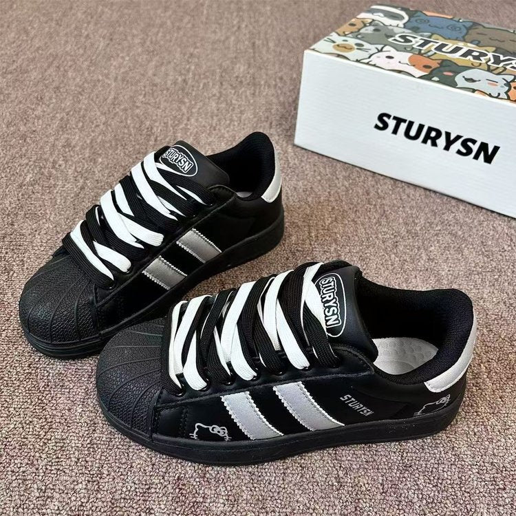 Damen Sportliche Sneakers mit strukturiertem Obermaterial und rutschfester Sohle R&B