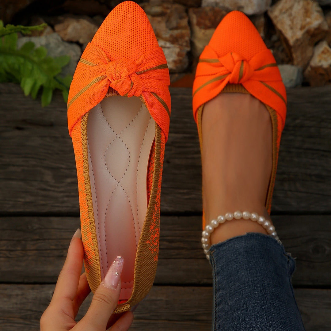 Damen Ballerinas mit dekorativem Schleifen-Design R&B