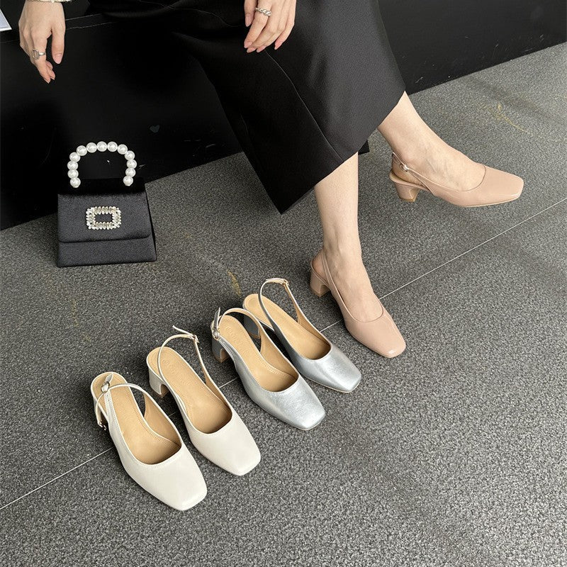 Damen elegante Slingback-Pumps mit modischem Absatz R&B