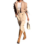 Damen modische Jacke und Rock Set R&B