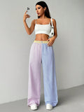 Damen weite Sweatpants mit gestreiftem Design und elastischem Bund R&B