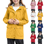 Damen wetterfeste Parkajacke mit praktischen Taschen und verstellbarem Kapuzenkragen R&B