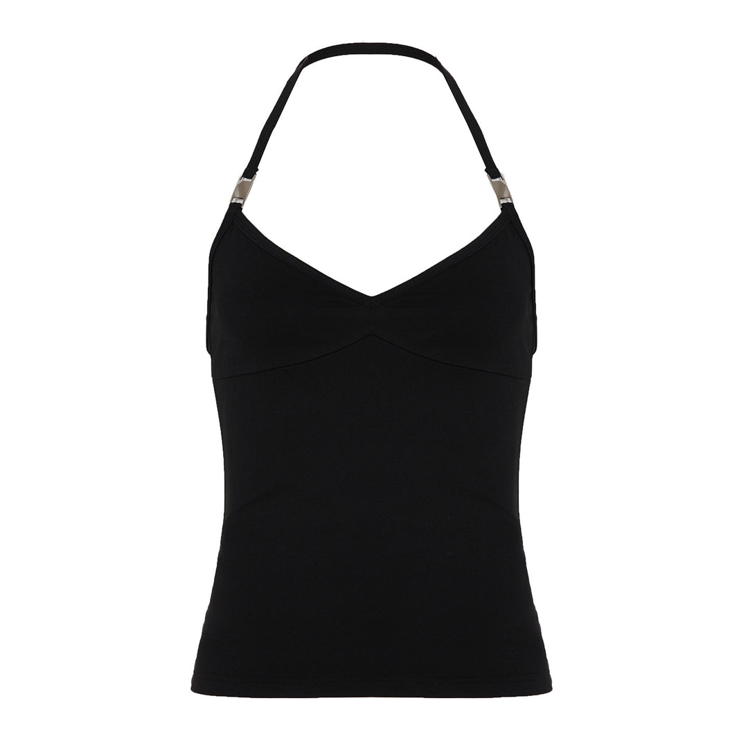 Damen Sportliches Spaghetti-Trägertop mit eleganten Akzenten R&B