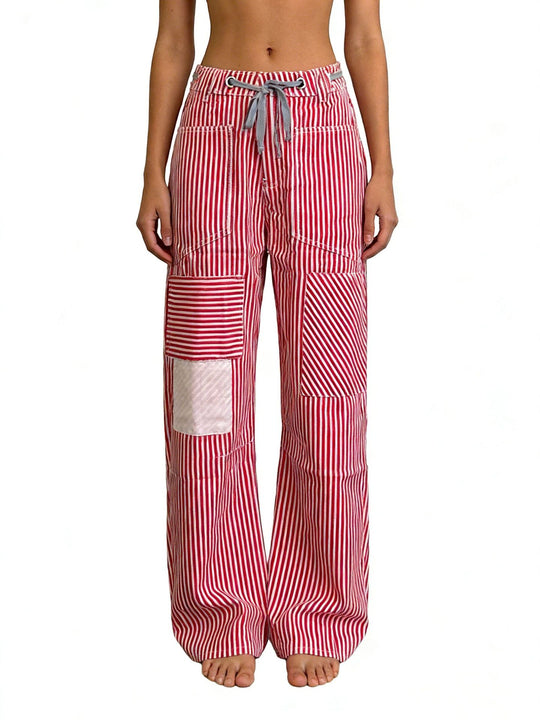Damen weite Cargo-Hose mit praktischen Taschen und einzigartigem Design R&B