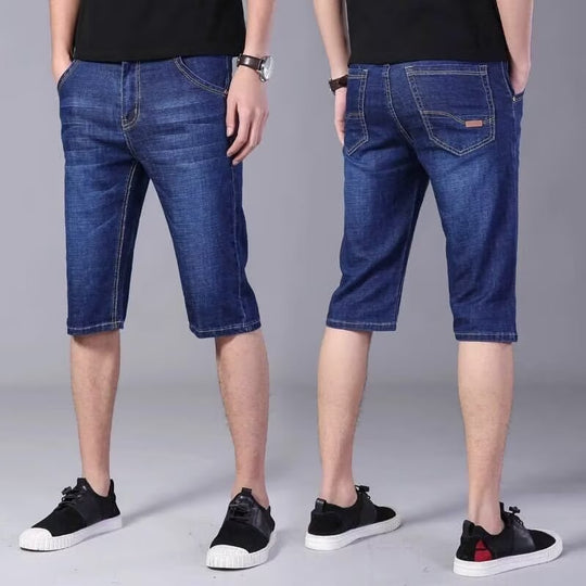 Herren lässige Denim-Shorts im modernen Schnitt mit praktischen Taschen R&B