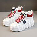 Damen Plateausneaker mit modischen Schnürsenkeln und stabiler Sohle R&B