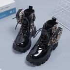 Damen modische und funktionale Stiefeletten mit seitlicher Tasche R&B