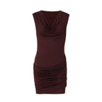 Damen Figurbetontes Wickelkleid R&B