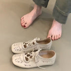 Damen Schnürschuhe mit filigranen Aussparungen R&B