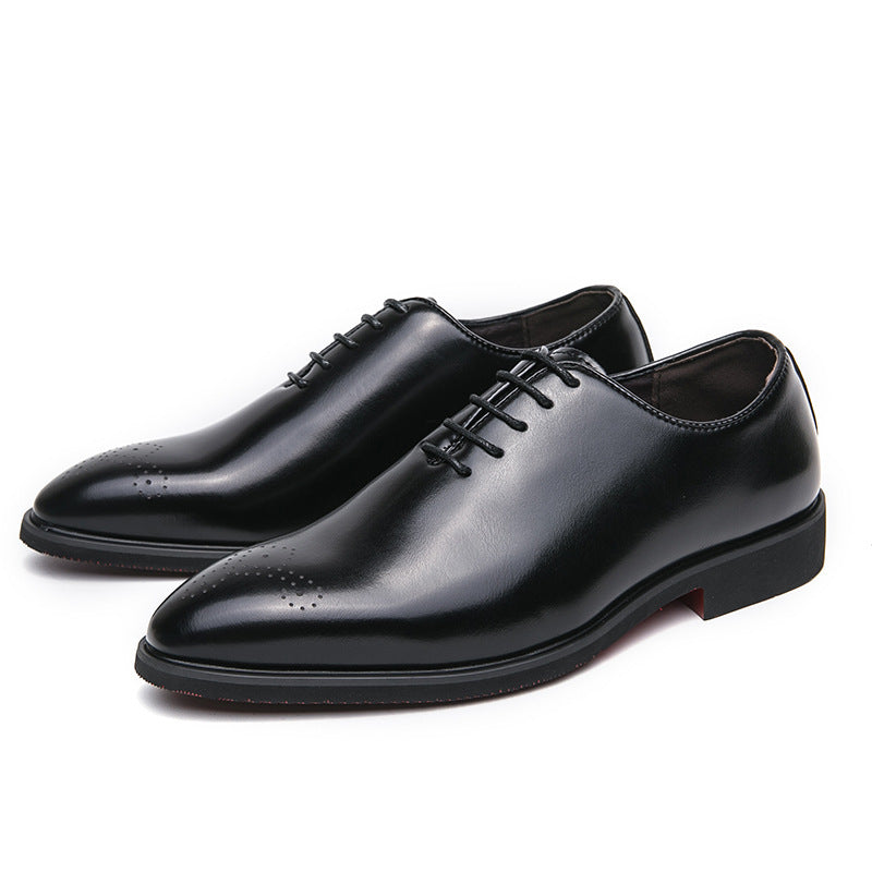 Herren elegante Schnürschuhe aus hochwertigem Leder mit modischem Design R&B