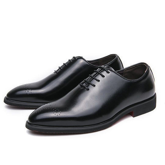 Herren elegante Schnürschuhe aus hochwertigem Leder mit modischem Design R&B