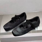 Damen Ballerinas im Leo-Design mit elegantem Riemchen R&B