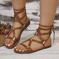 Damen Gladiatorensandalen mit elegantem Riemendesign und komfortablem Fußbett