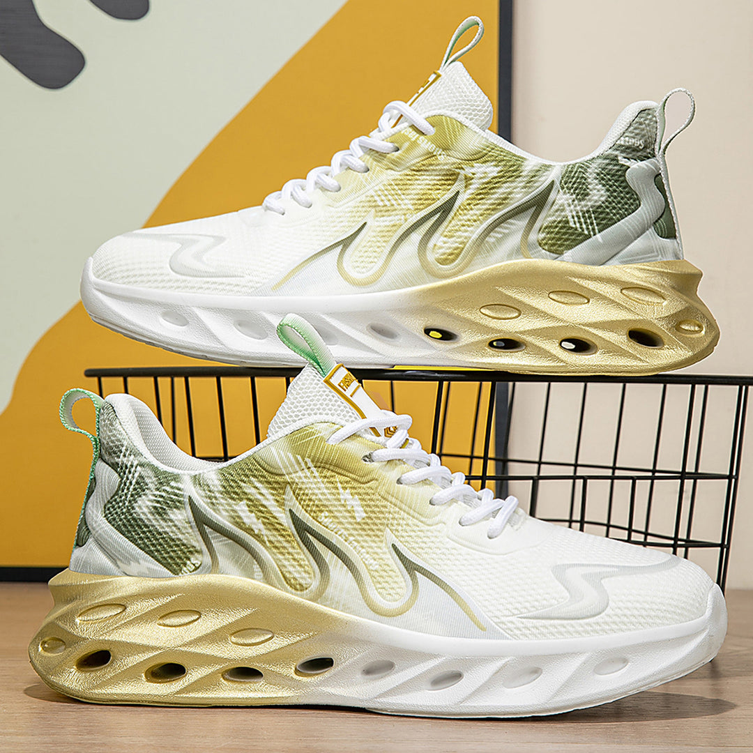 Damen Sportliche Laufschuhe mit atmungsaktiver Obermaterialstruktur und dämpfender Sohle R&B