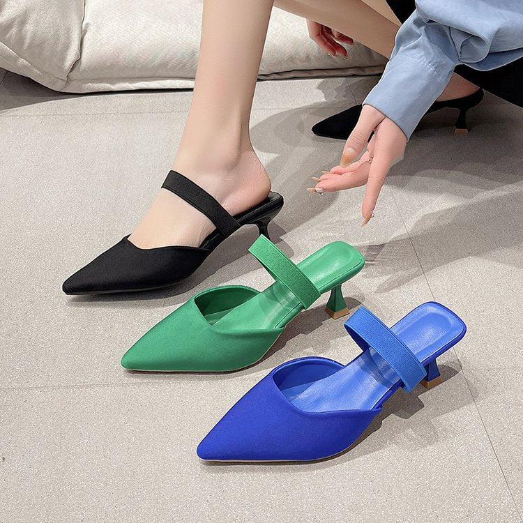 Damen Slingback-Pumps mit elegantem spitzem Design und komfortablem Fersenriemen R&B