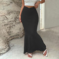 Damen figurbetontes Bleistiftkleid mit schwingendem Saum R&B