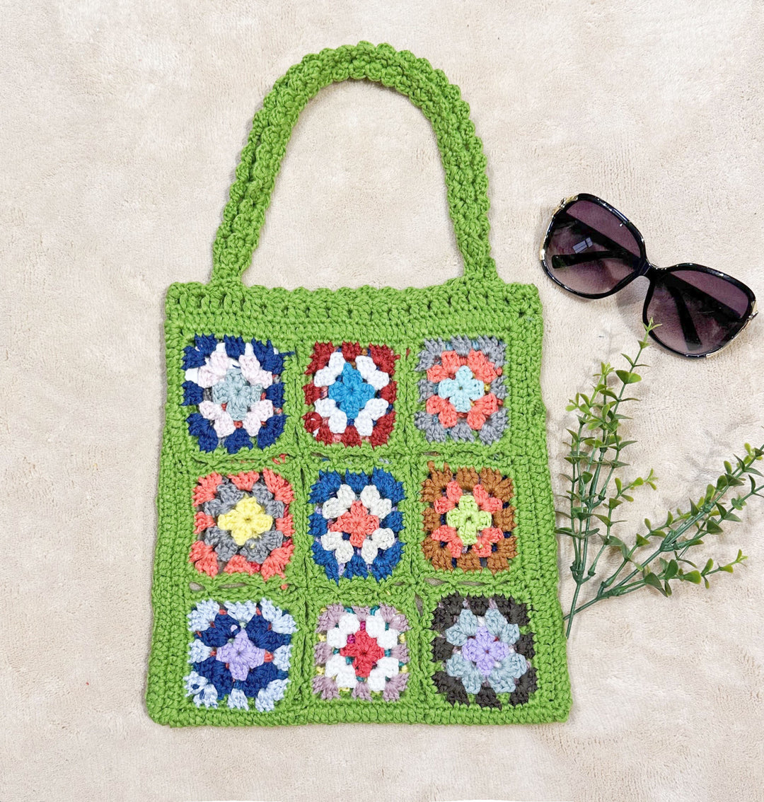 Damen Handgefertigte Häkel-Tasche R&B