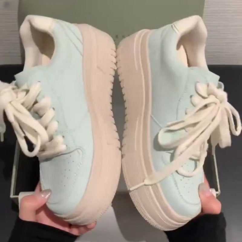 Damen Sneakers mit dicker Plateausohle und atmungsaktivem Obermaterial R&B