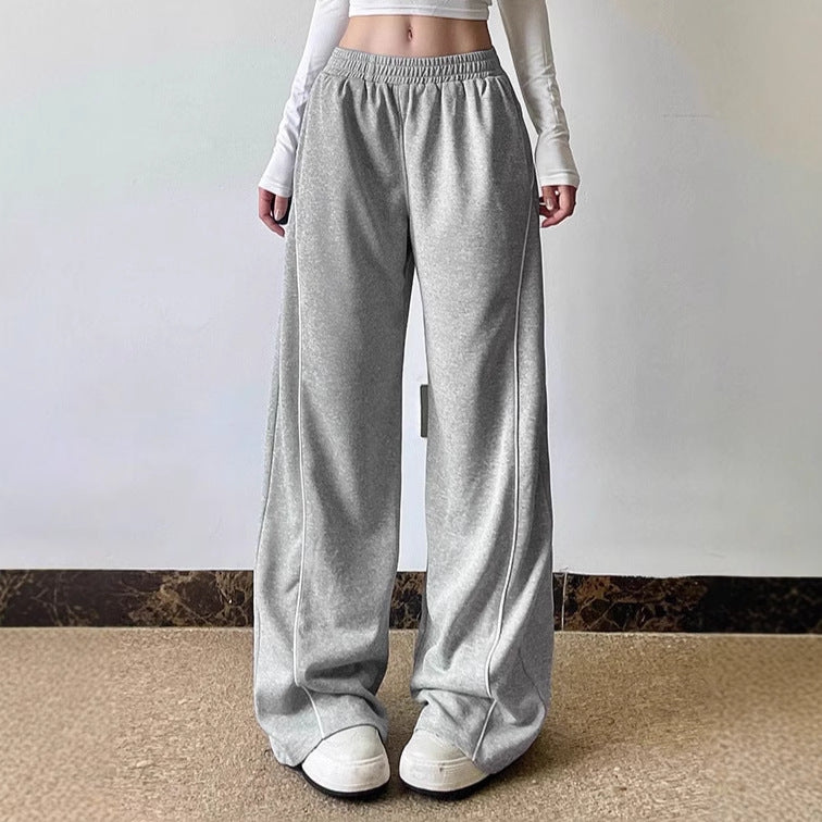 Damen Lässige Jogginghose mit weitem Schnitt und elastischem Bund R&B