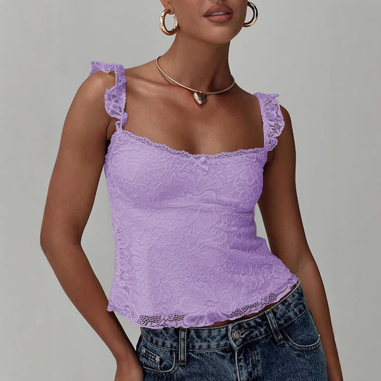 Damen Spitzen Top R&B