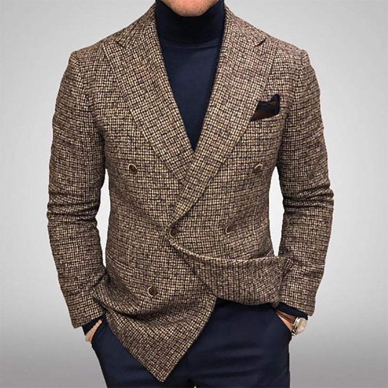 Herren elegante doppelte Brustjacke R&B