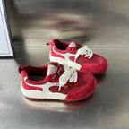 Damen Sportliche Sneakers mit atmungsaktiver Mesh-Oberfläche und eleganter Wildleder-Applikation R&B