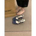 Damen Slingback-Pumps mit Punkte-Design und feinen Riemchen R&B