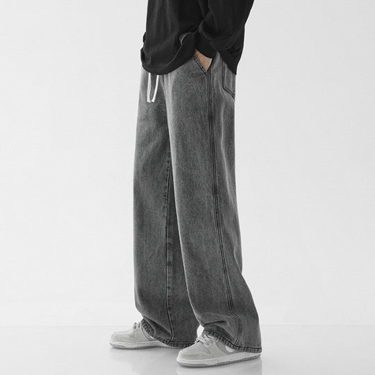 Herren weite Denim-Hose im modernen Vintage-Stil R&B