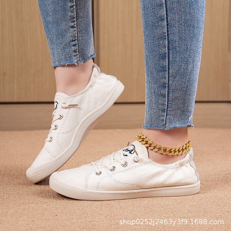 Damen lässige Sneaker mit atmungsaktiver Obermaterialstruktur und flexiblem Fußbett R&B