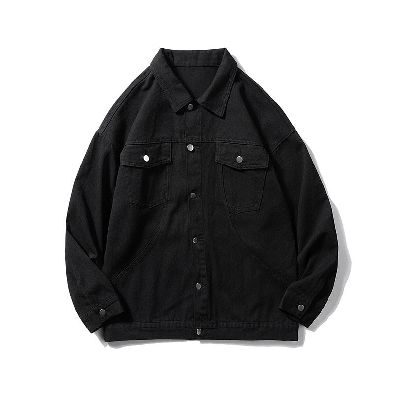 Damen Casual Utility-Jacke mit klassischen Druckknöpfen und praktischen Taschen
