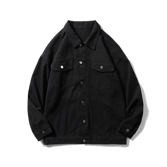 Damen Casual Utility-Jacke mit klassischen Druckknöpfen und praktischen Taschen R&B