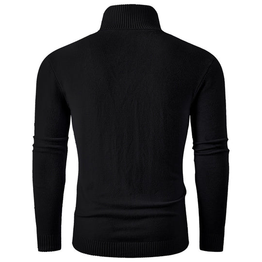 Herren eleganter Rollkragenpullover mit strukturiertem Design R&B