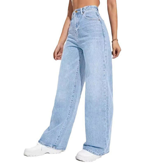 Damen Weit geschnittene Jeans im Vintage-Stil R&B