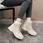 Damen modische High-Top Sneakers mit dämpfendem Profil und verstärktem Kragen R&B