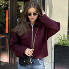 Damen modische Übergangsjacke mit praktischen Taschen R&B