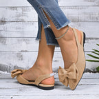 Damen Slingback-Sandalen mit dekorativem Schleifendetail und komfortabler Fußbettung R&B
