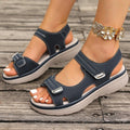 Damen Sandalen mit verstellbarem Riemendesign und gepolsterter Sohle R&B