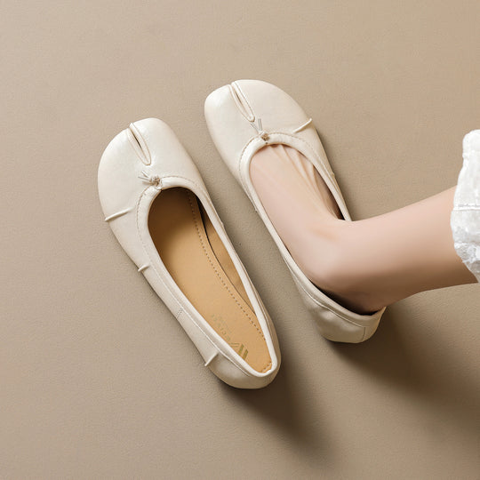 Damen Ballerinas mit komfortabler Passform und schickem Schnürdetail R&B