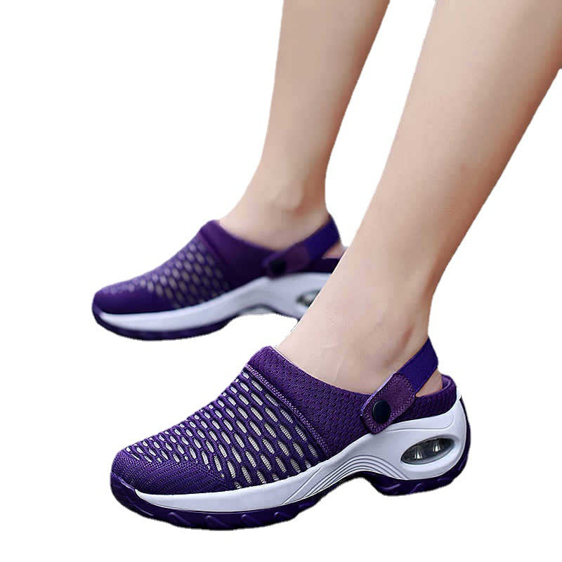 Damen Atmungsaktive Clogs mit elastischem Komfort und rutschfester Sohle R&B