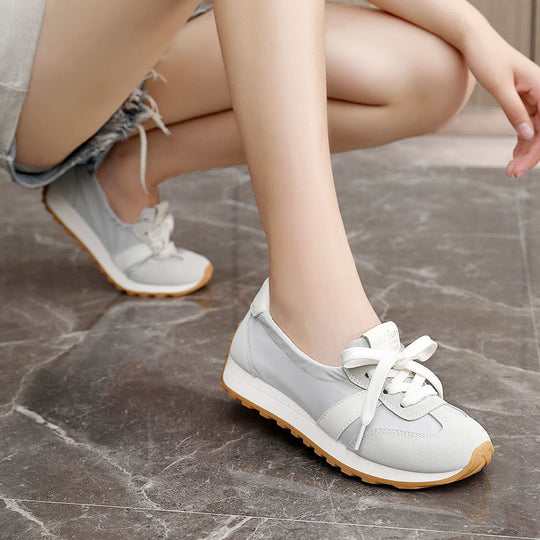Damen Leichte und flexible Freizeitsneaker mit elastischer Einfassung R&B