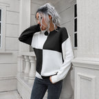 Damen Lässiger Pullover mit Blockstreifen-Design und bequemem Schnitt R&B