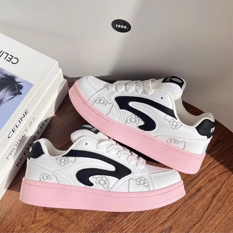 Damen Trendige Sneakers mit verspieltem Design und atmungsaktiver Netzstruktur R&B