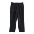Damen elegante Stoffhose mit weitem Bein und optimierter Passform R&B